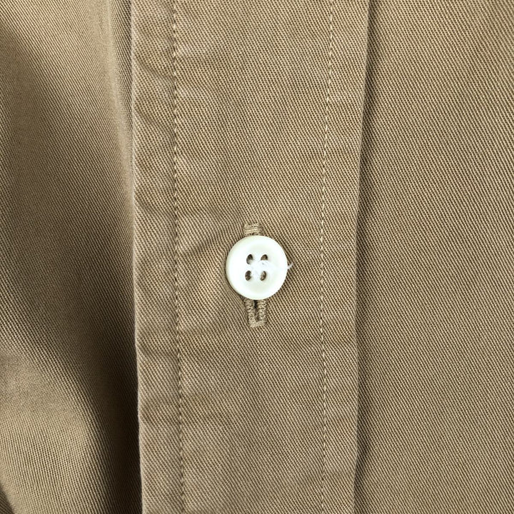 Ralph Lauren Classic Fit Long Sleeve Button Down Shirt Men's XL cotton Beige type Vintage Second Hand