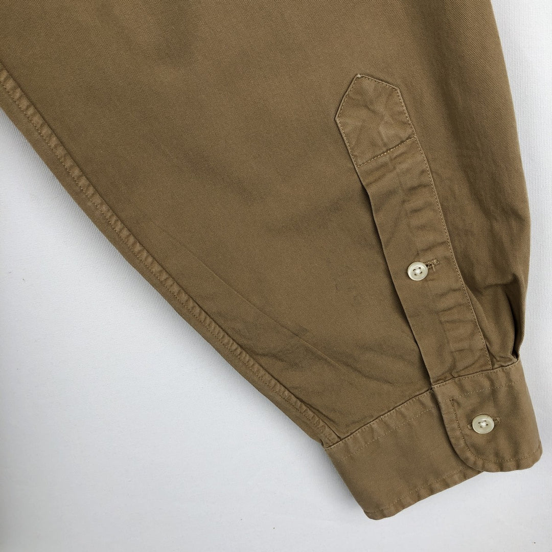Ralph Lauren Classic Fit Long Sleeve Button Down Shirt Men's XL cotton Beige type Vintage Second Hand