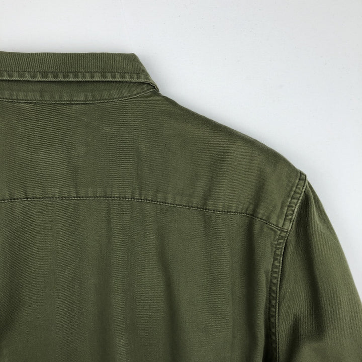 Ralph Lauren DENIM AND SUPPLY long-sleeved cotton shirt, men's size L (approx.) cotton Khaki type Vintage Second Hand