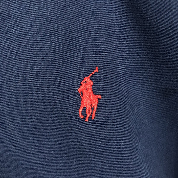 Ralph Lauren Classic Fit Long Sleeve Button Down Shirt, Men's Size L cotton navy blue type Vintage Second Hand