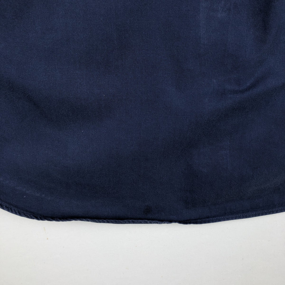 Ralph Lauren Classic Fit Long Sleeve Button Down Shirt, Men's Size L cotton navy blue type Vintage Second Hand