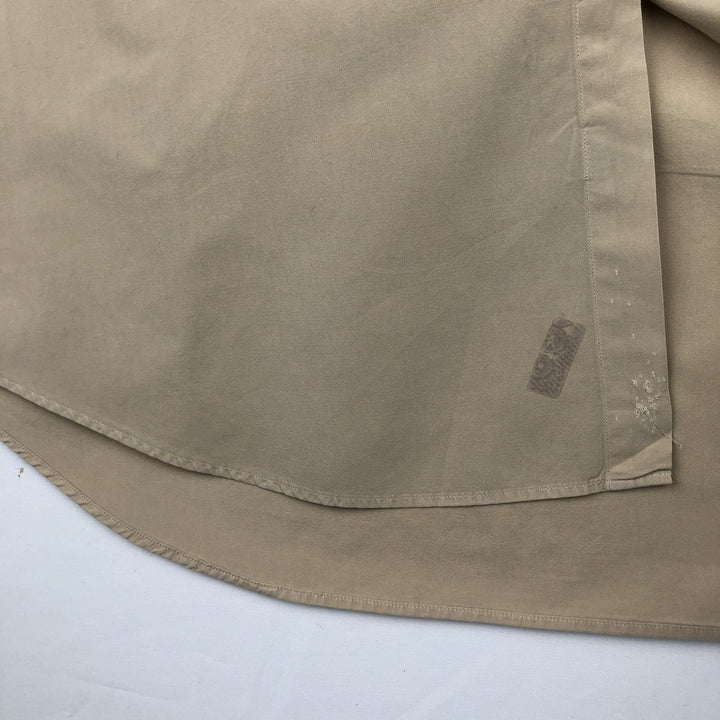 Ralph Lauren BLAKE long sleeve button down shirt, men's XL size cotton Beige type Vintage Second Hand