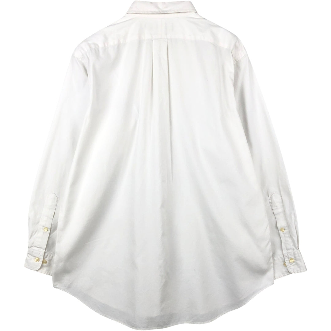Ralph Lauren Classic Fit Long Sleeve Button Down Shirt, Men's Size L cotton white type Vintage Second Hand