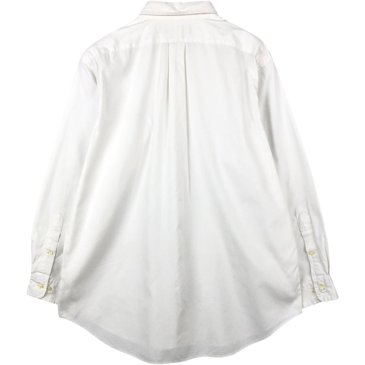 Ralph Lauren Classic Fit Long Sleeve Button Down Shirt, Men's Size L cotton white type Vintage Second Hand