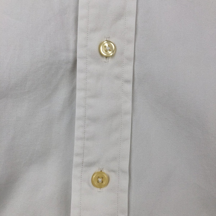 Ralph Lauren Classic Fit Long Sleeve Button Down Shirt, Men's Size L cotton white type Vintage Second Hand