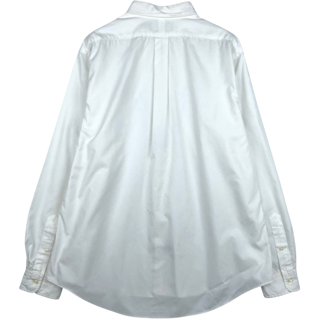 Ralph Lauren CUSTOM FIT long sleeve button down shirt, men's XL size cotton white type Vintage Second Hand