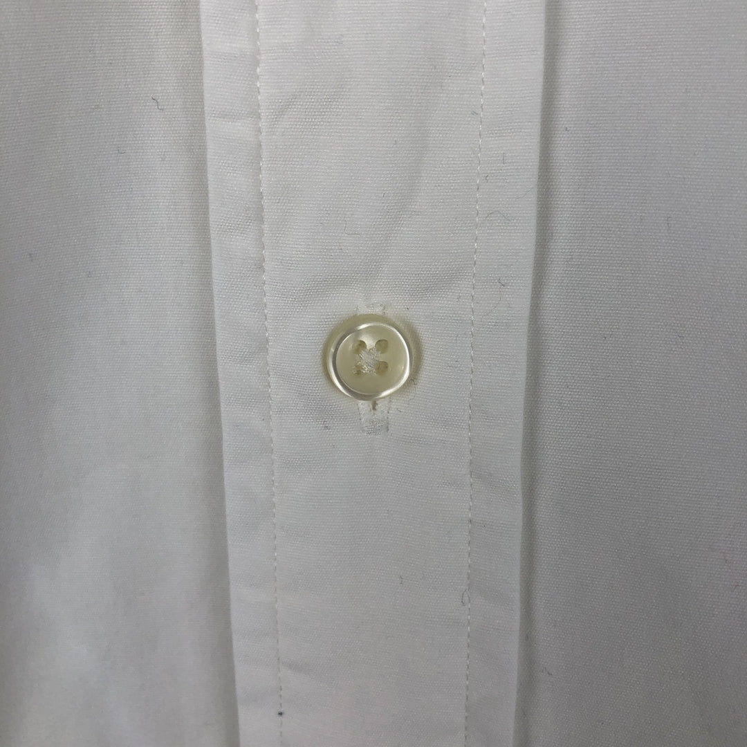 Ralph Lauren CUSTOM FIT long sleeve button down shirt, men's XL size cotton white type Vintage Second Hand