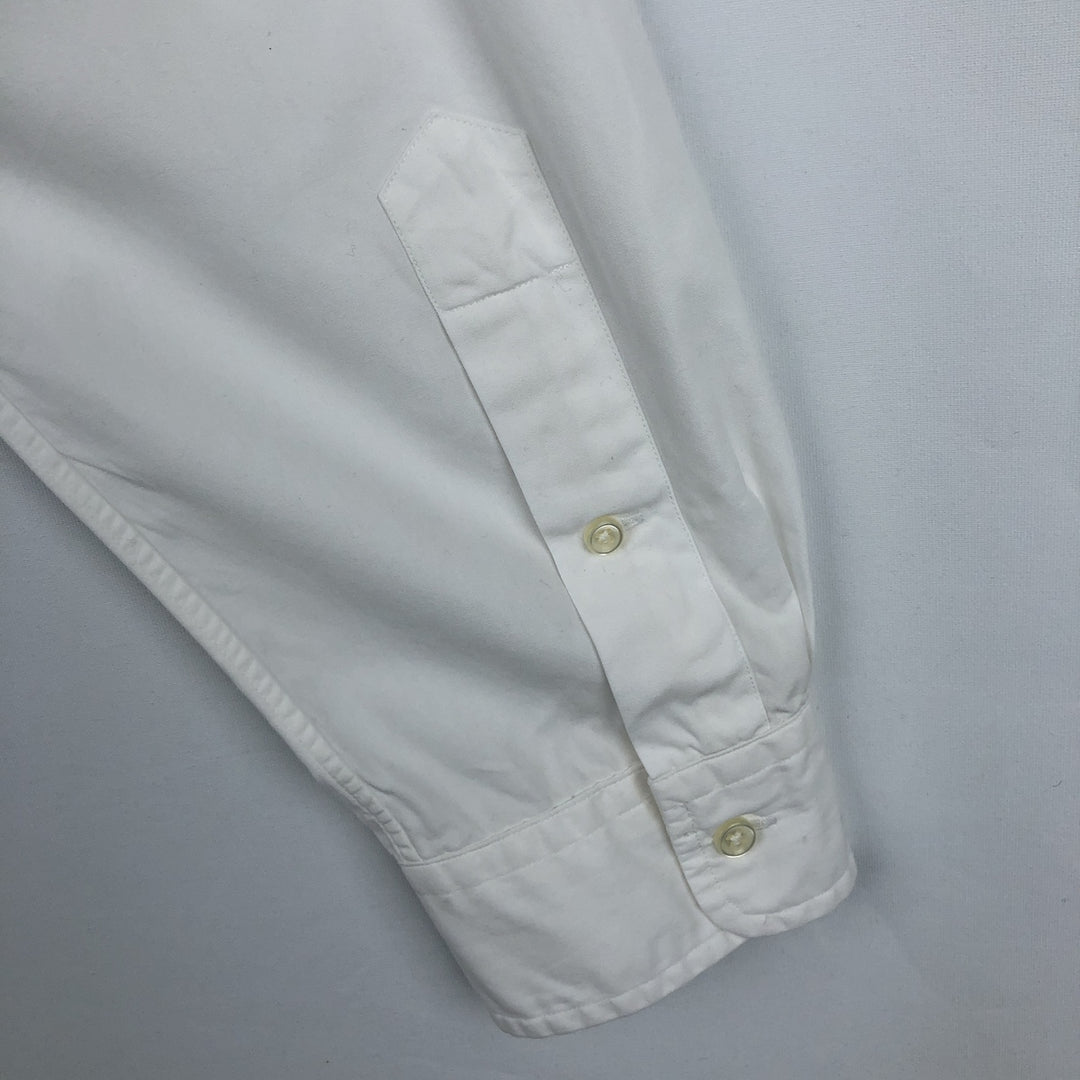Ralph Lauren CUSTOM FIT long sleeve button down shirt, men's XL size cotton white type Vintage Second Hand
