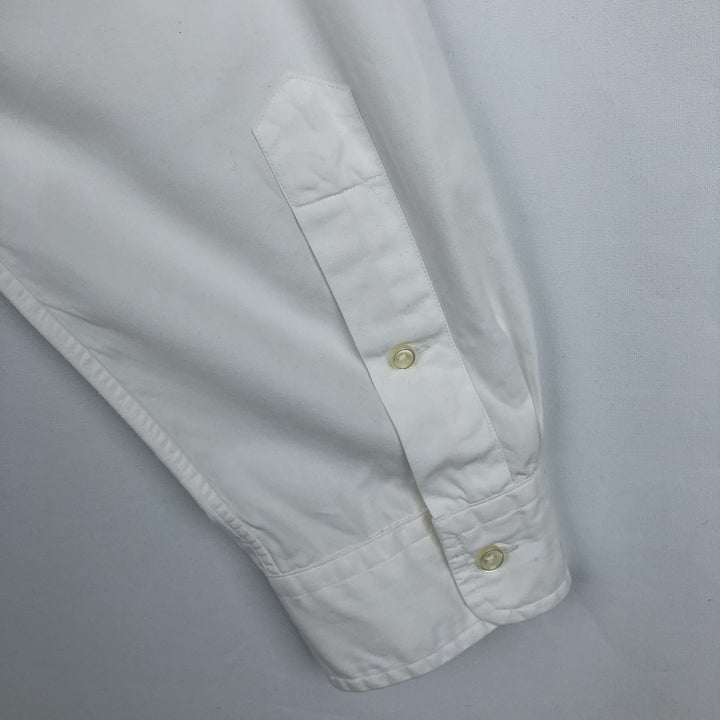Ralph Lauren CUSTOM FIT long sleeve button down shirt, men's XL size cotton white type Vintage Second Hand
