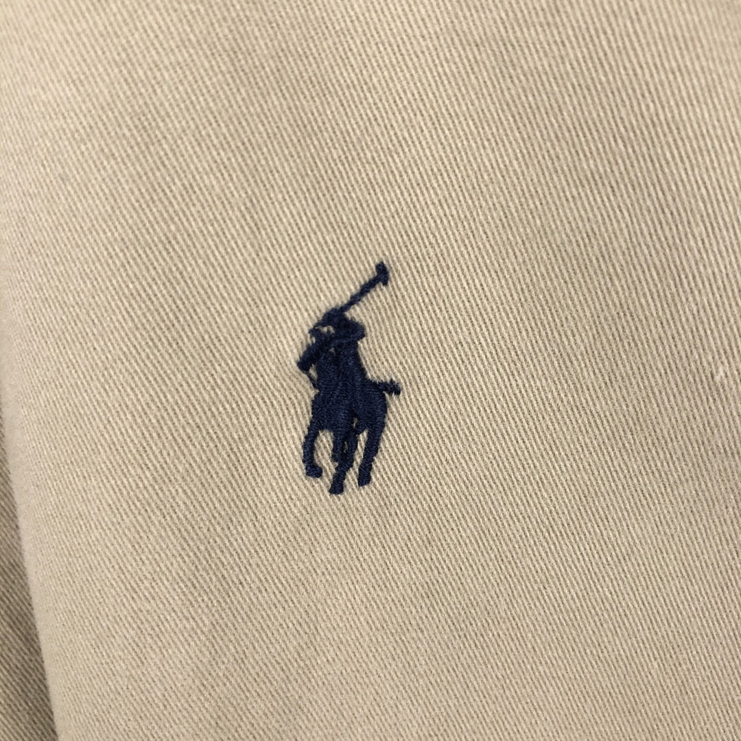 Ralph Lauren BLAKE long sleeve button down shirt, men's XL size cotton Beige type Vintage Second Hand