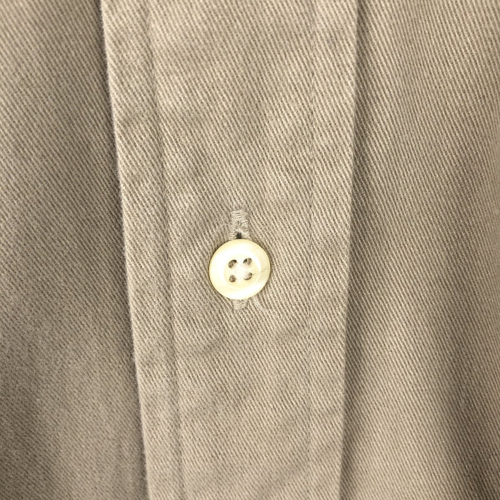 Ralph Lauren BLAKE long sleeve button down shirt, men's XL size cotton Beige type Vintage Second Hand