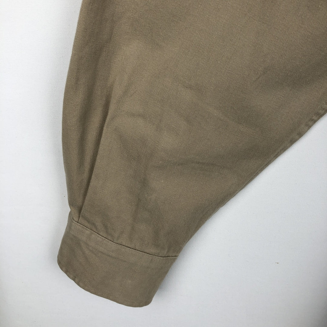 Ralph Lauren BLAKE long sleeve button down shirt, men's XL size cotton Beige type Vintage Second Hand