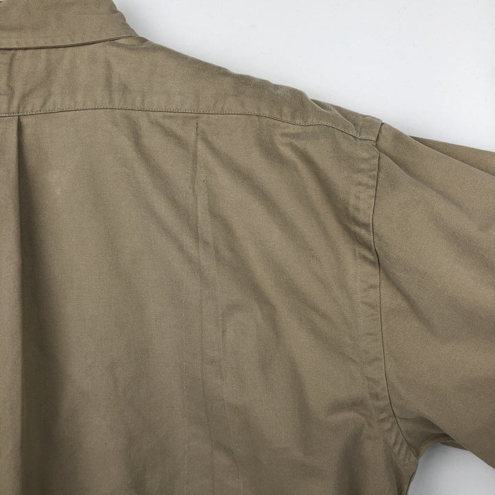 Ralph Lauren BLAKE long sleeve button down shirt, men's XL size cotton Beige type Vintage Second Hand
