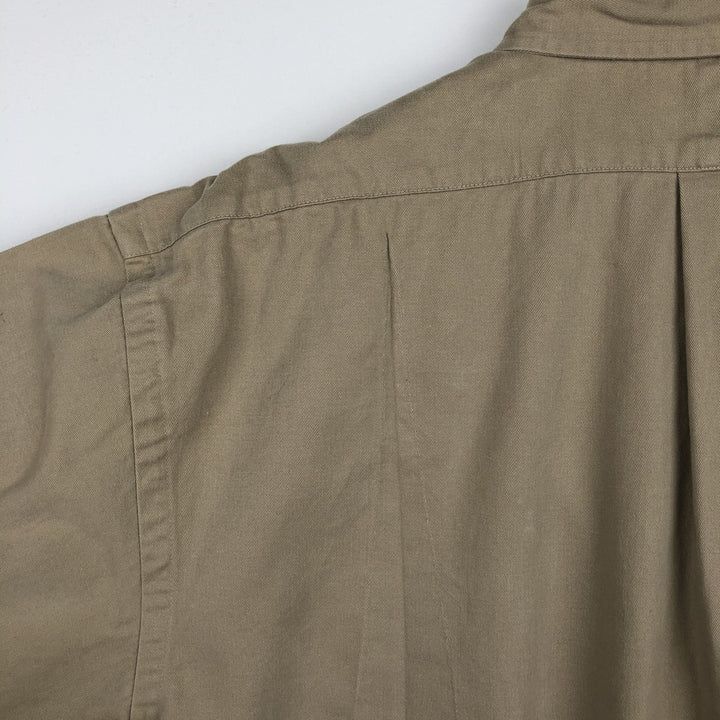 Ralph Lauren BLAKE long sleeve button down shirt, men's XL size cotton Beige type Vintage Second Hand