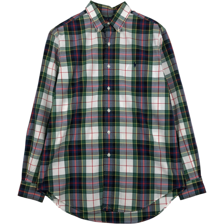 Ralph Lauren Classic Fit Long Sleeve Button Down Check Shirt Men's M cotton multicolor Vintage Second Hand