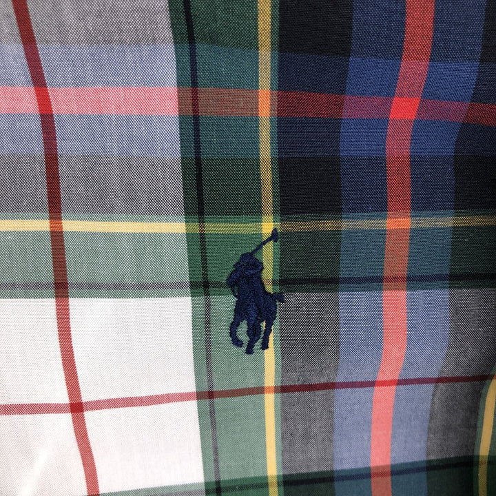 Ralph Lauren Classic Fit Long Sleeve Button Down Check Shirt Men's M cotton multicolor Vintage Second Hand