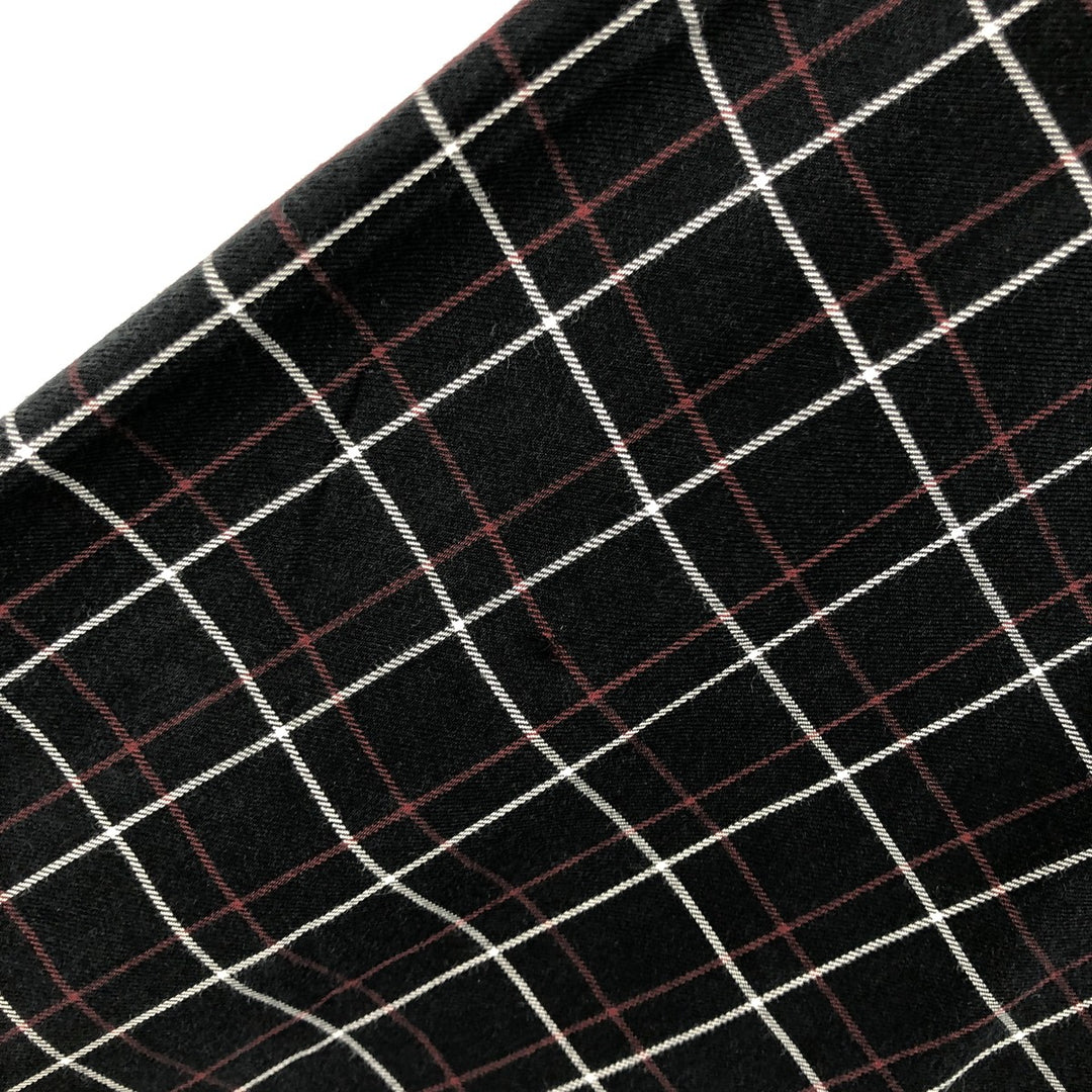 Ralph Lauren BLAKE long sleeve button down check shirt, men's size L cotton black type Vintage Second Hand