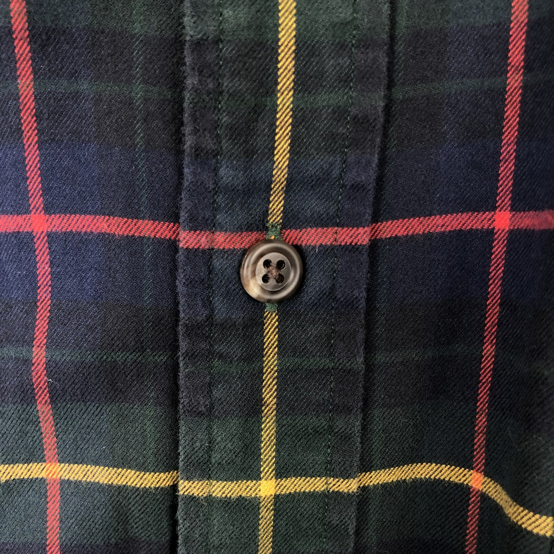 Ralph Lauren long sleeve button down check shirt, men's XXL size cotton multicolor Vintage Second Hand