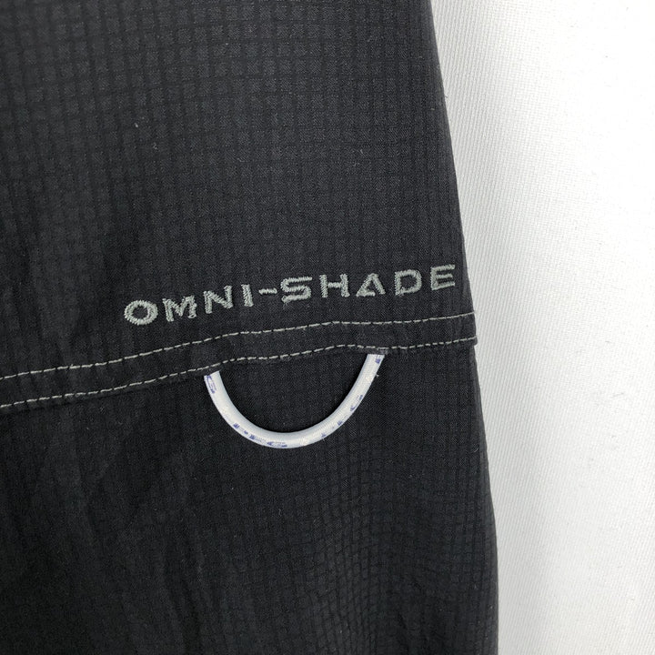 Columbia PFG OMNI-SHADE Hidden Button-Down Long Sleeve Fishing Shirt, Men's XL polyester black type Vintage Second Hand