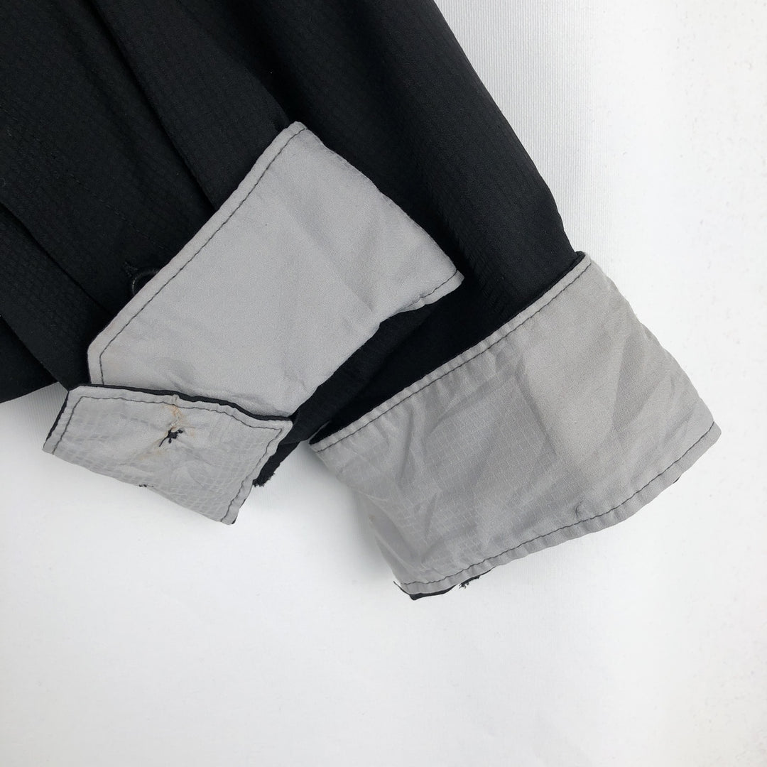 Columbia PFG OMNI-SHADE Hidden Button-Down Long Sleeve Fishing Shirt, Men's XL polyester black type Vintage Second Hand