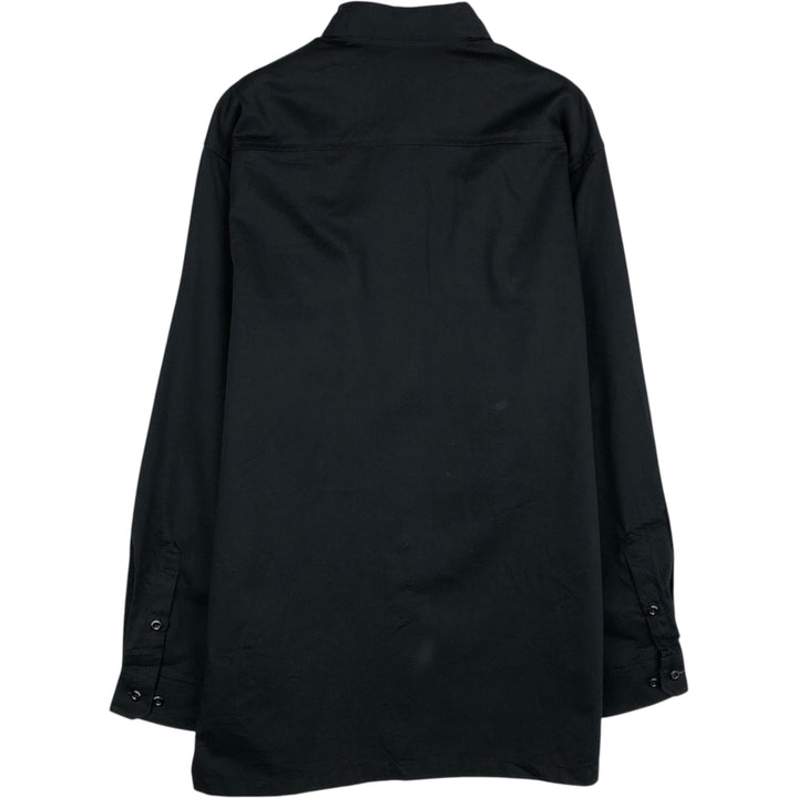 Carhartt Trico Mechanical Advertising Long-Sleeve Work Shirt, Men's Size M (approx.) polyester black type Vintage Second Hand