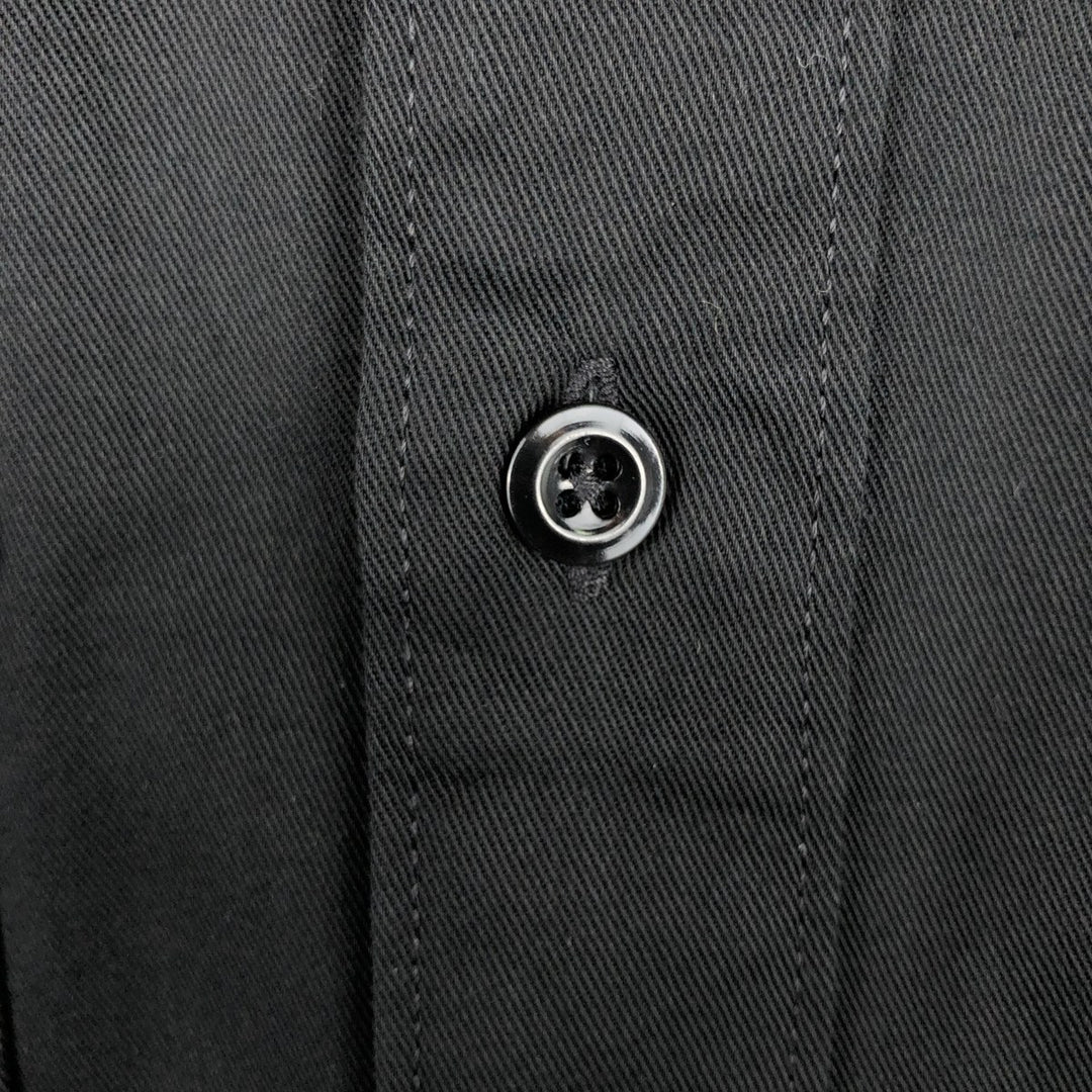 Carhartt Trico Mechanical Advertising Long-Sleeve Work Shirt, Men's Size M (approx.) polyester black type Vintage Second Hand