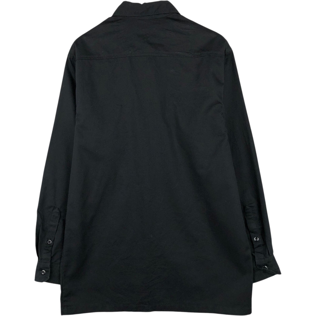 Carhartt long-sleeved work shirt, men's size M polyester black type Vintage Second Hand