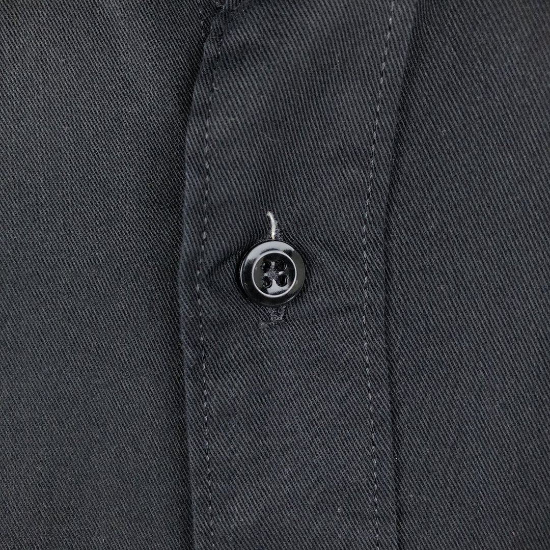 Carhartt long-sleeved work shirt, men's size M polyester black type Vintage Second Hand