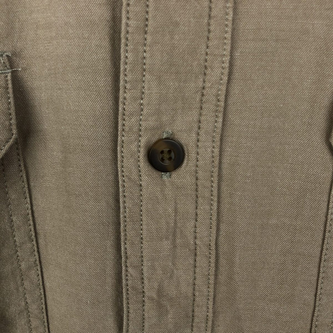 Carhartt Relaxed Fit Long Sleeve Button Down Work Shirt, Men's XL cotton Beige type Vintage Second Hand