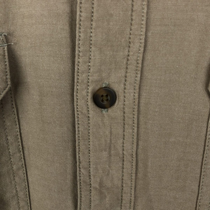 Carhartt Relaxed Fit Long Sleeve Button Down Work Shirt, Men's XL cotton Beige type Vintage Second Hand