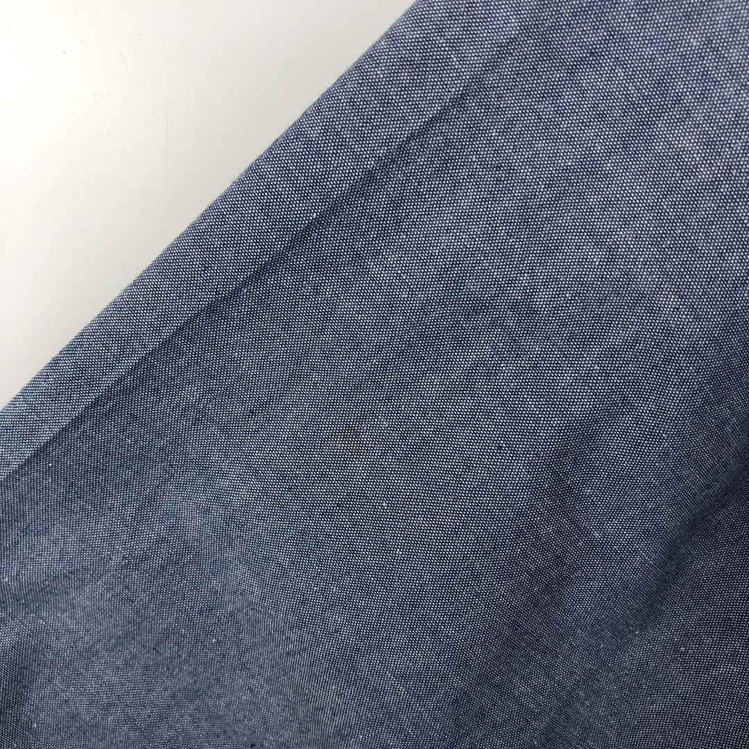 Dickies long-sleeved chambray shirt, men's size M (equivalent to size M) unclear blue type Vintage Second Hand