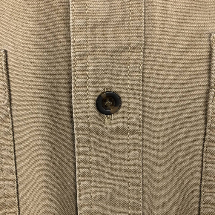 Carhartt Relaxed Fit Long Sleeve Button Down Work Shirt, Men's XL cotton Beige type Vintage Second Hand
