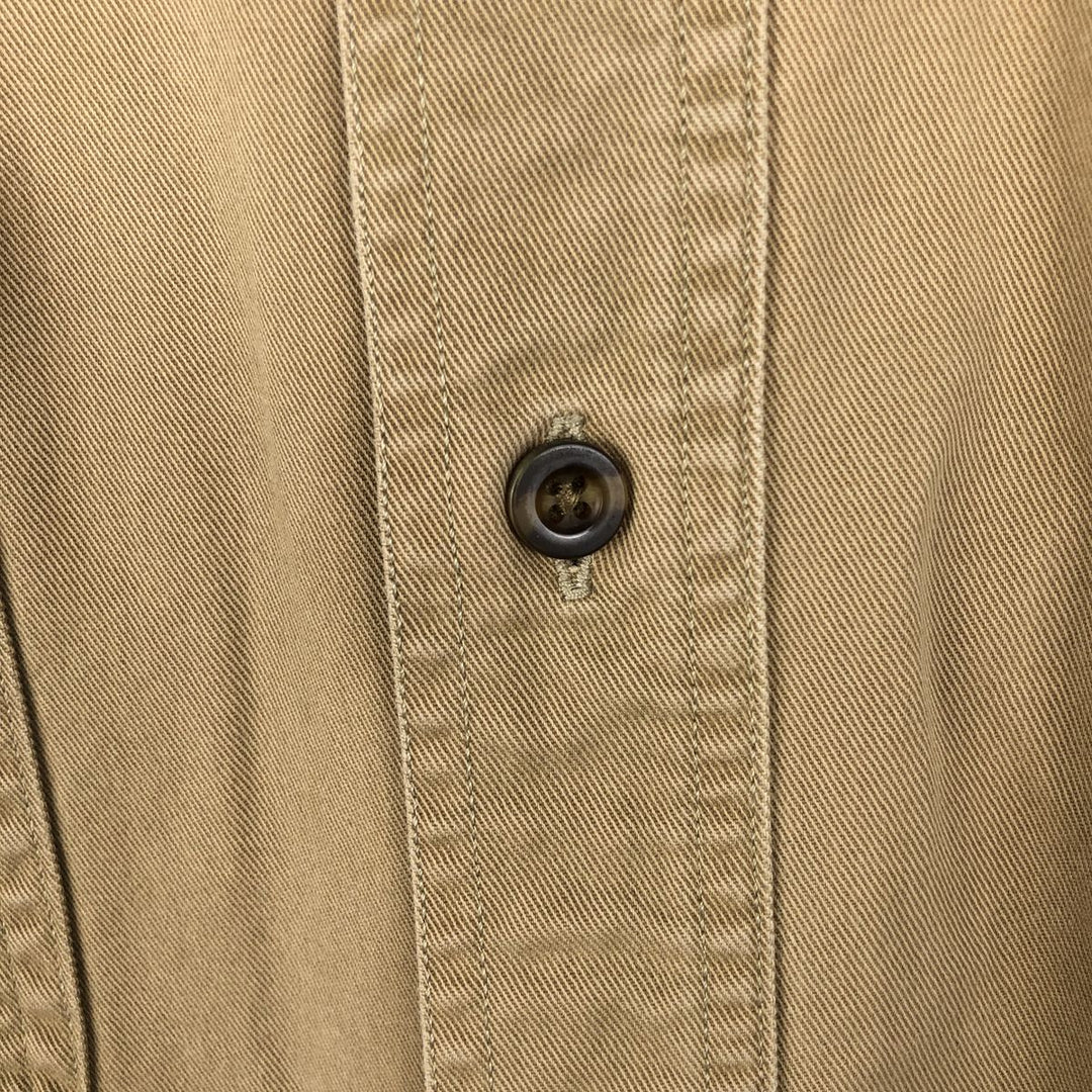 Carhartt ORIGINAL FIT long sleeve button-down work shirt, men's XL size cotton Beige type Vintage Second Hand