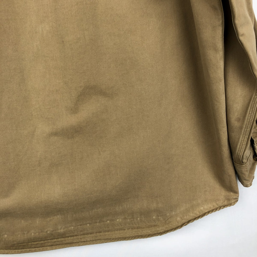 Carhartt ORIGINAL FIT long sleeve button-down work shirt, men's XL size cotton Beige type Vintage Second Hand