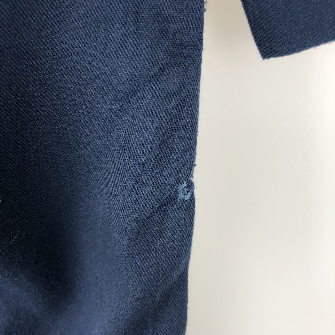 Vintage 90'S Dickies long-sleeved work shirt, made in the USA, size M, men's polyester navy blue type Vintage Second Hand