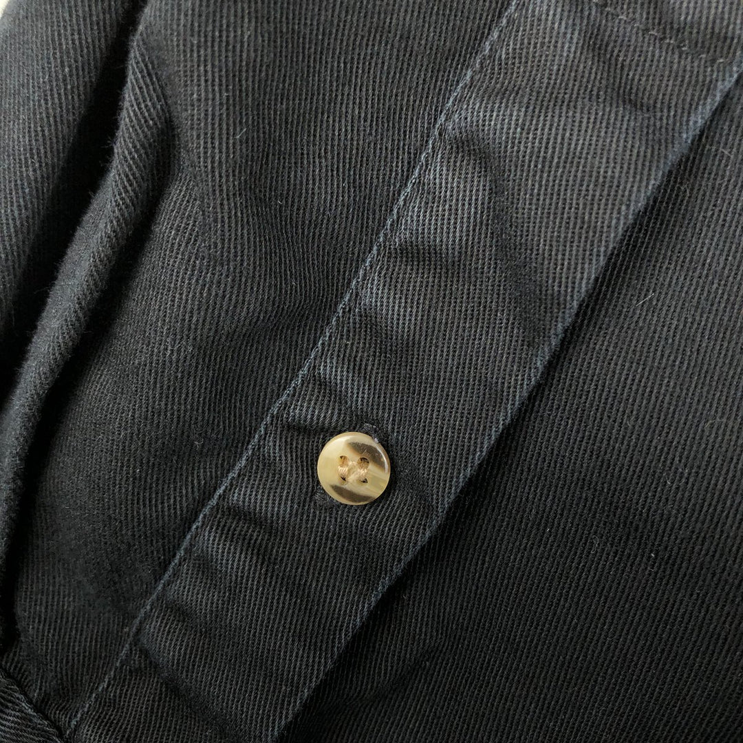 Harley-Davidson long-sleeved button-down work shirt, men's size XXL cotton black type Vintage Second Hand