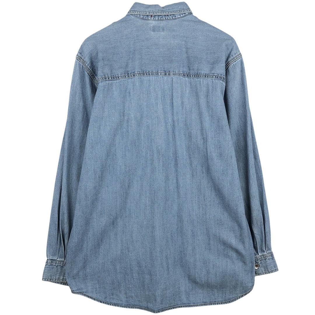 2000'S Levi's Loose Fit Long-Sleeve Denim Shirt, Men's Size M (approx.) cotton blue type Vintage Second Hand