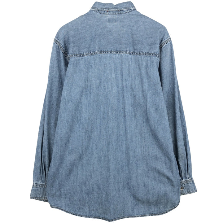 2000'S Levi's Loose Fit Long-Sleeve Denim Shirt, Men's Size M (approx.) cotton blue type Vintage Second Hand