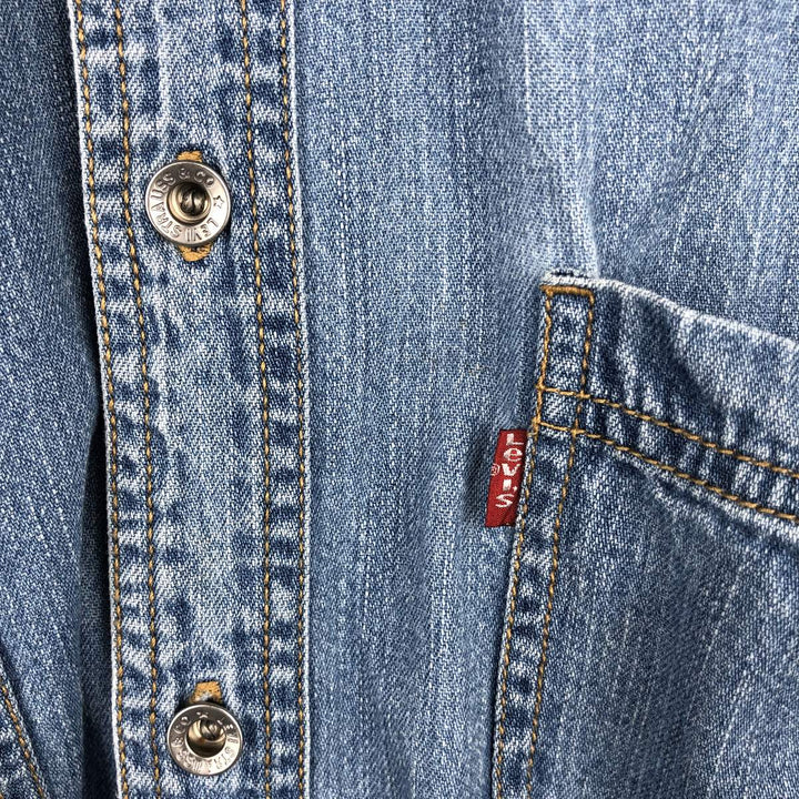 2000'S Levi's Loose Fit Long-Sleeve Denim Shirt, Men's Size M (approx.) cotton blue type Vintage Second Hand
