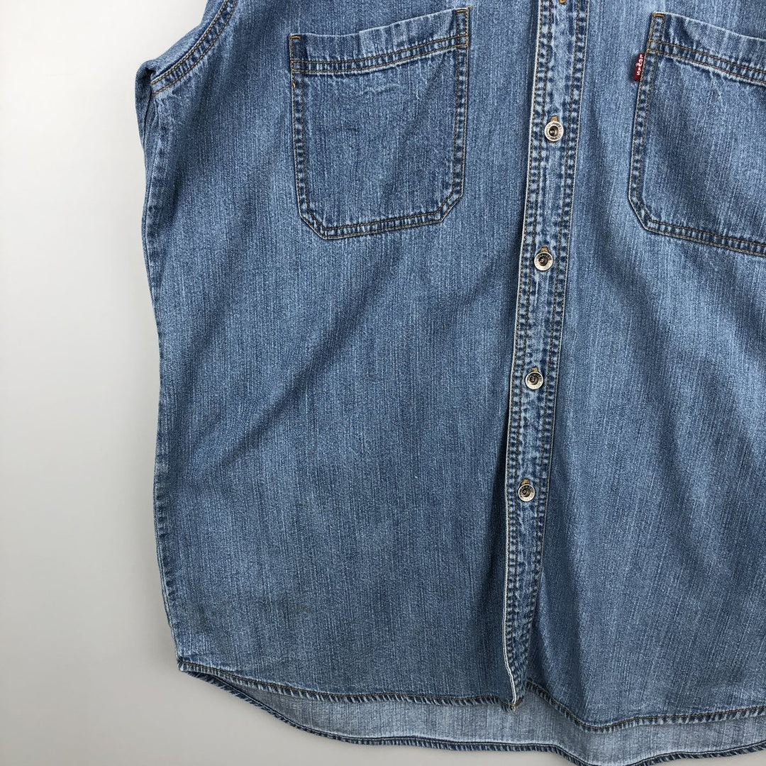 2000'S Levi's Loose Fit Long-Sleeve Denim Shirt, Men's Size M (approx.) cotton blue type Vintage Second Hand