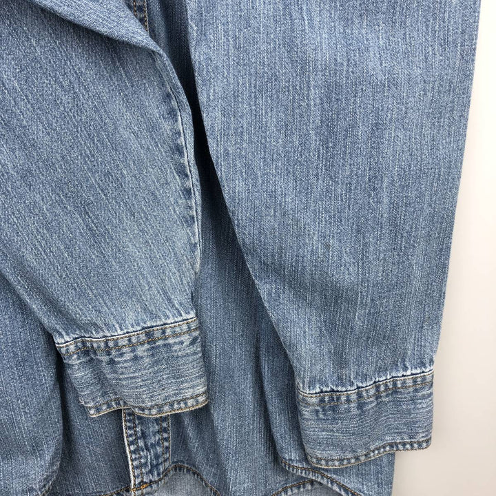 2000'S Levi's Loose Fit Long-Sleeve Denim Shirt, Men's Size M (approx.) cotton blue type Vintage Second Hand