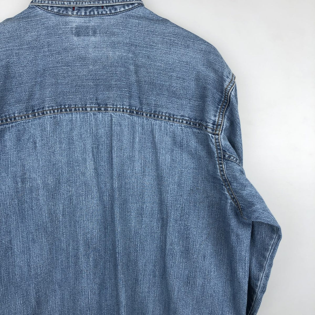 2000'S Levi's Loose Fit Long-Sleeve Denim Shirt, Men's Size M (approx.) cotton blue type Vintage Second Hand