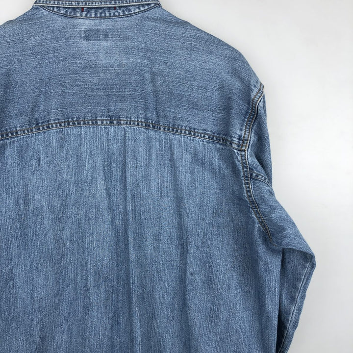 2000'S Levi's Loose Fit Long-Sleeve Denim Shirt, Men's Size M (approx.) cotton blue type Vintage Second Hand