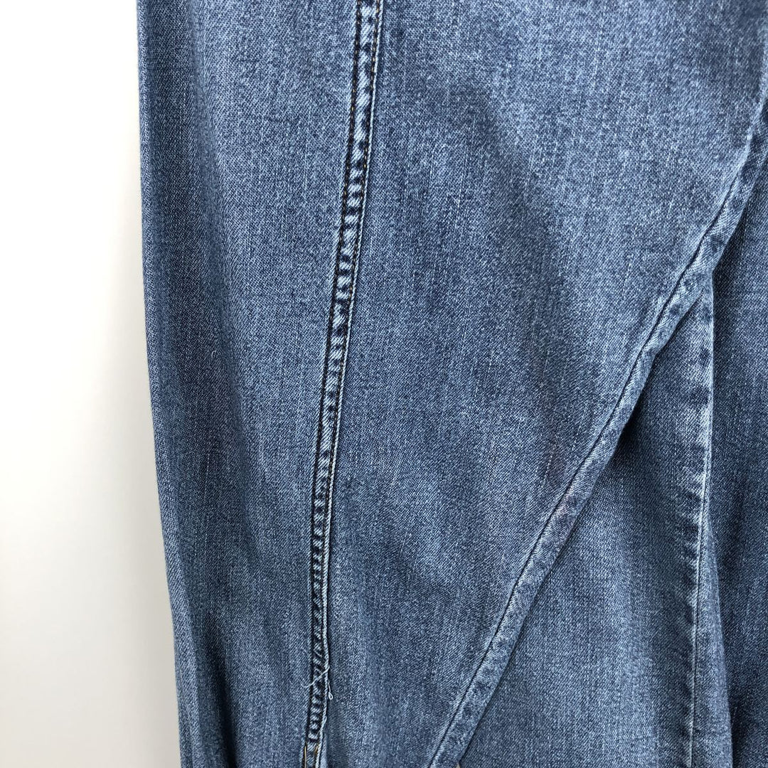90s-00'S Levi's long-sleeved denim shirt, men's size M equivalent, vintage. cotton blue type Vintage Second Hand