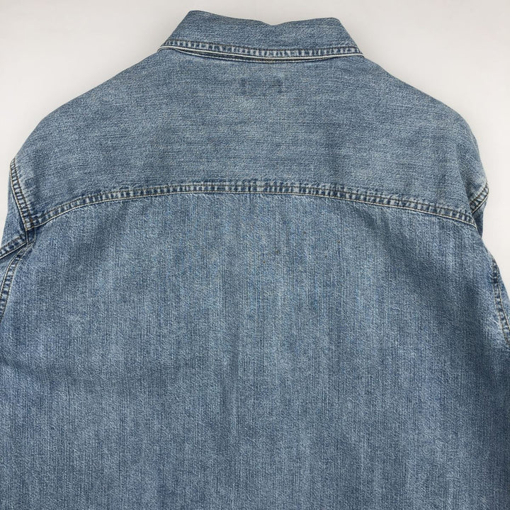 90s-00'S Levi's long-sleeved denim shirt, men's size L equivalent, vintage. cotton blue type Vintage Second Hand