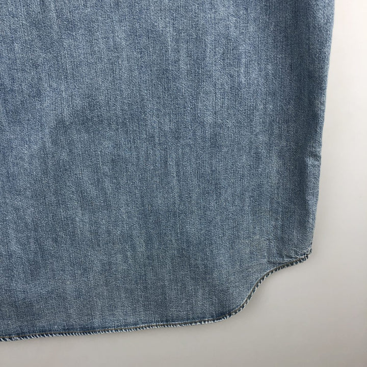 90s-00'S Levi's long-sleeved denim shirt, men's size L equivalent, vintage. cotton blue type Vintage Second Hand