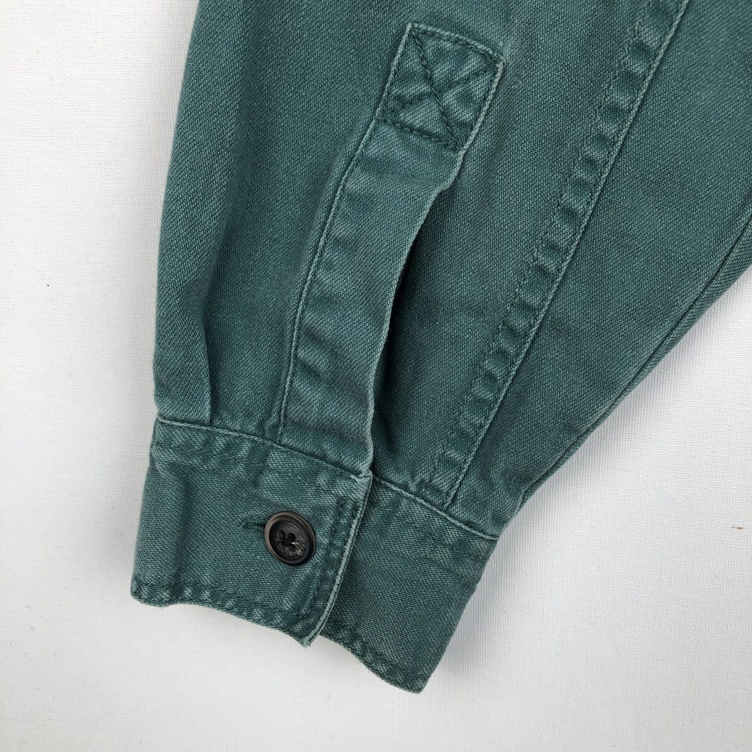 90'S Vintage Levi's Long Sleeve Denim Shirt, Men's Size Medium cotton green type Vintage Second Hand
