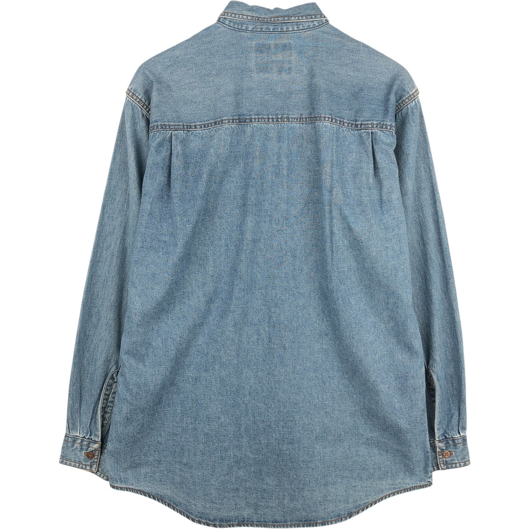 Levi's Orange Tab Long-Sleeve Denim Shirt, Men's Size M (approx.) cotton blue type Vintage Second Hand