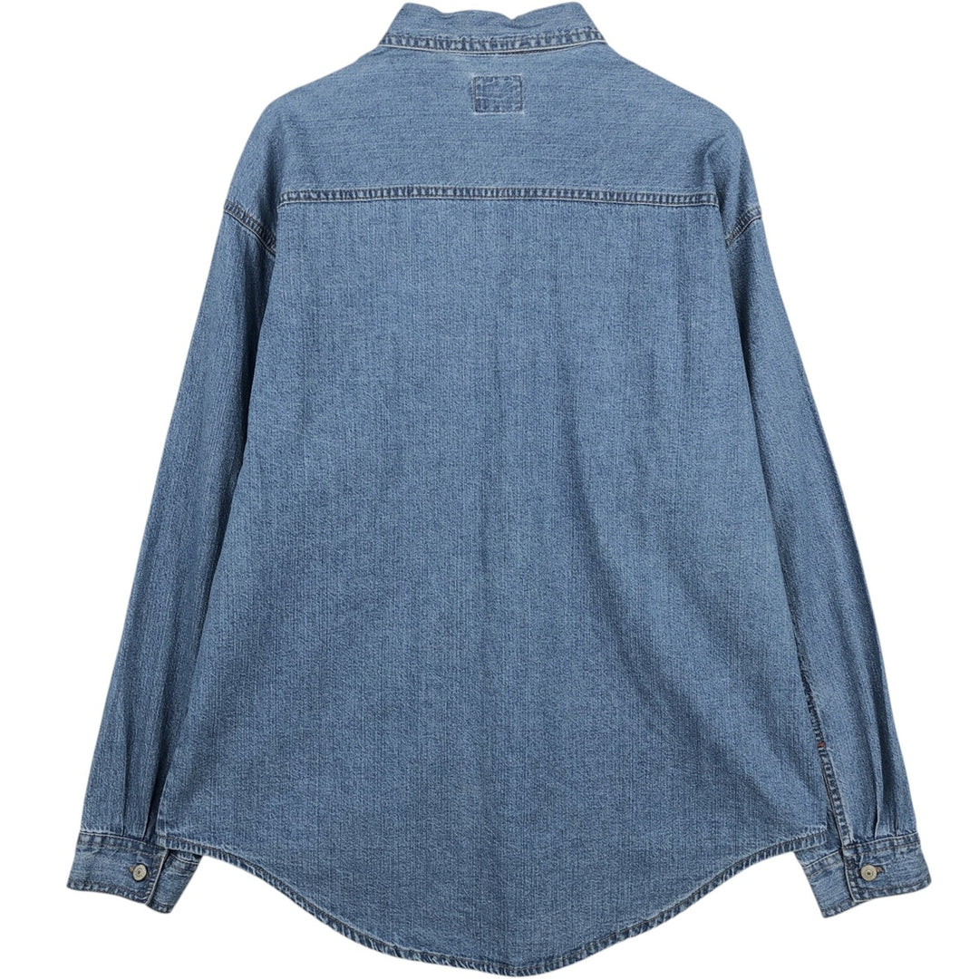 Vintage 90'S Levi's Red Tab long-sleeved denim shirt, men's size XL cotton blue type Vintage Second Hand