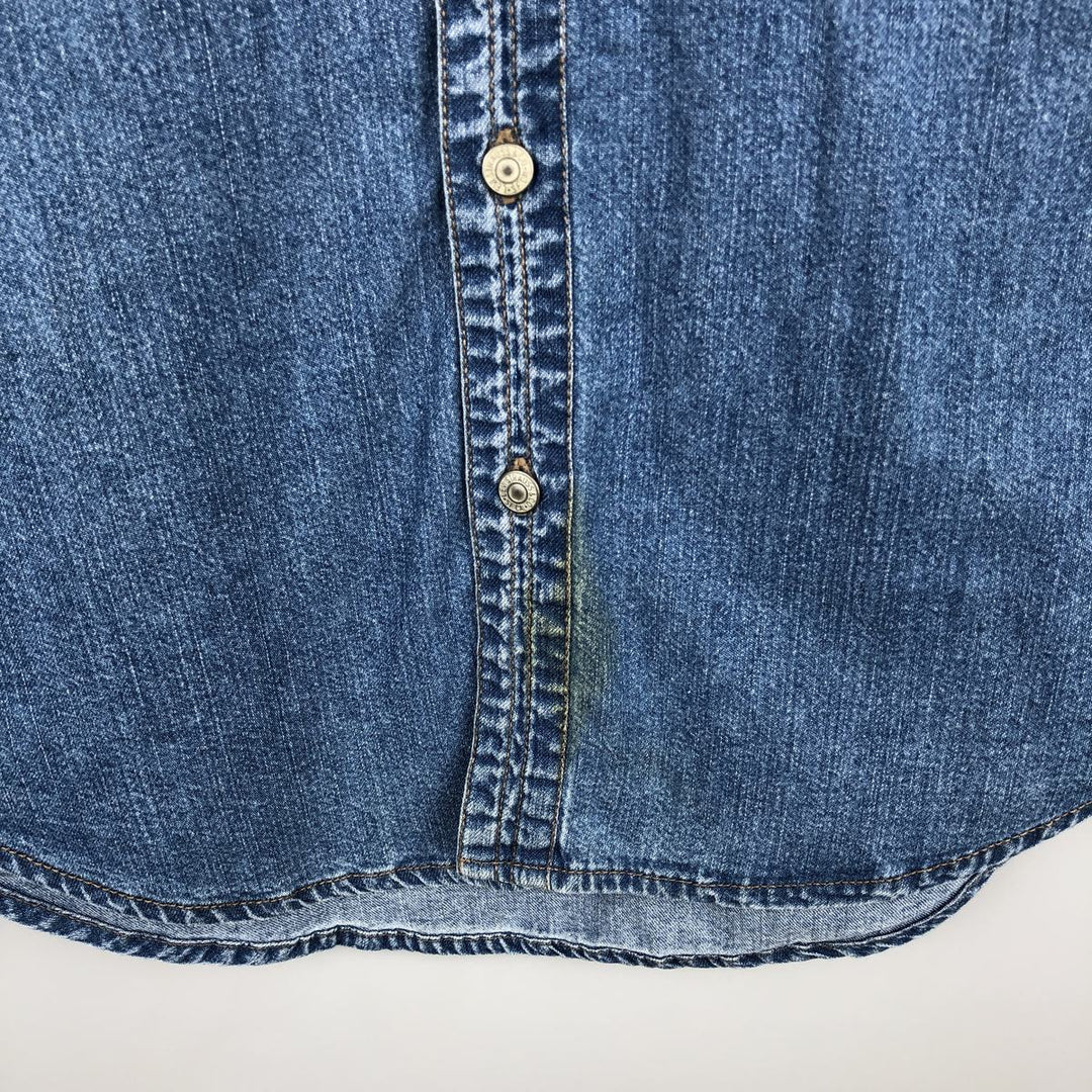 Vintage 90'S Levi's Red Tab long-sleeved denim shirt, men's size XL cotton blue type Vintage Second Hand